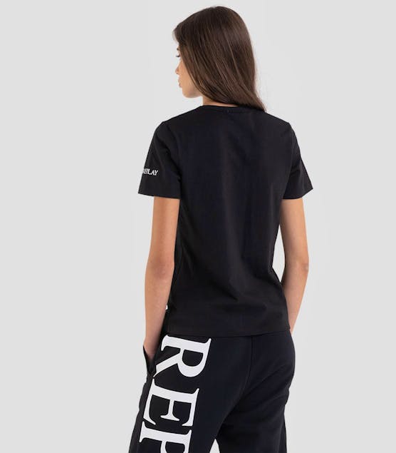 REPLAY - V-Neck T-Shirt With Archive Logo