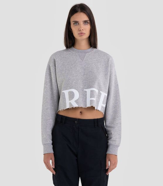 REPLAY - Cropped Sweatshirt With Print