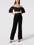 Off Shoulder Cropped Jun Shirt