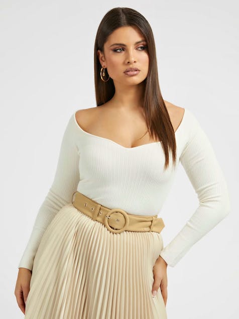 GUESS - Sweetheart Neck Sweater