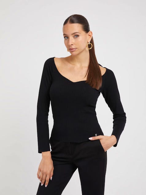 GUESS - Sweetheart Neck Sweater
