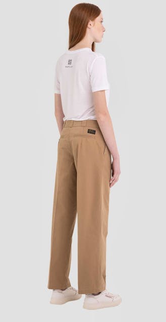 REPLAY - Straight Fit Tousers In Cotton Twill