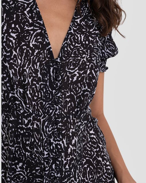 REPLAY - Midi Dress With Abstract Print