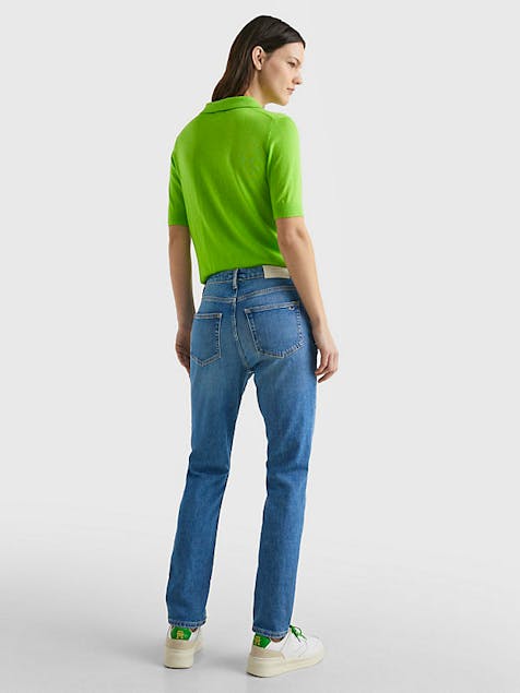 TOMMY HILFIGER - High Rise Slim Straight Jeans