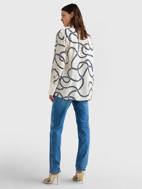 TOMMY HILFIGER - Rope Print Relaxed Fit Shirt