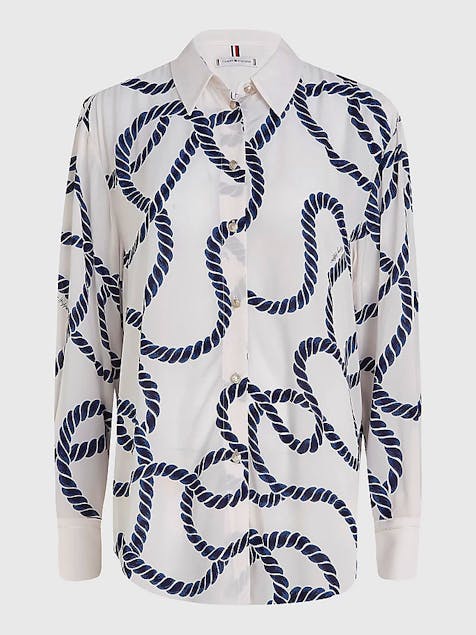 TOMMY HILFIGER - Rope Print Relaxed Fit Shirt