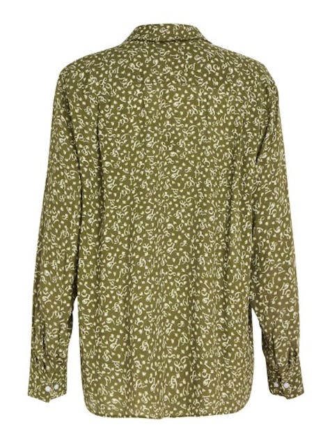 TOMMY HILFIGER - Feather Print Crepe Relaxed Shirt