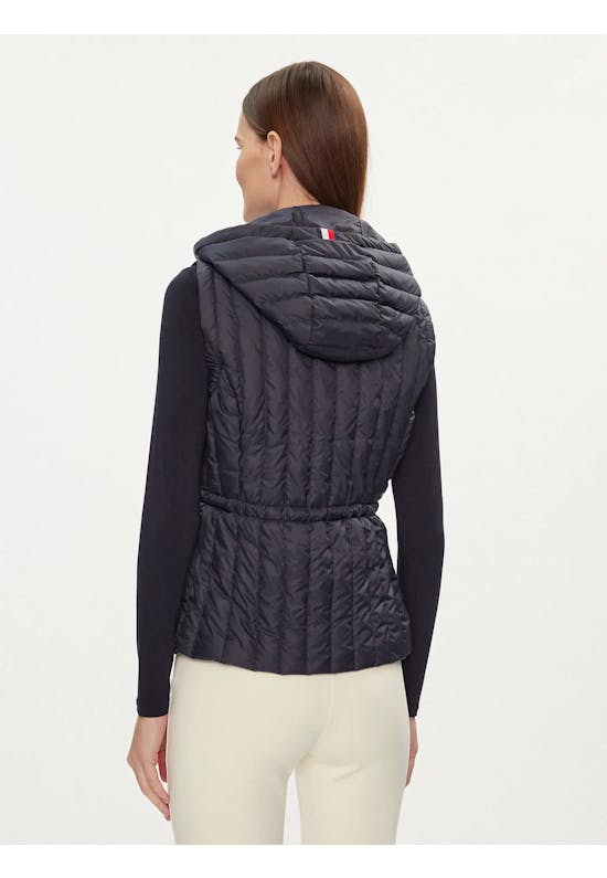 Quilted Vest With Hood
