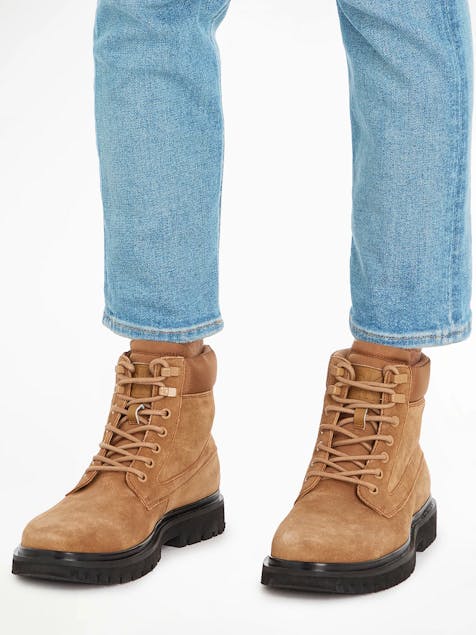 CALVIN KLEIN JEANS - Eva Mid Laceup Boot Suede