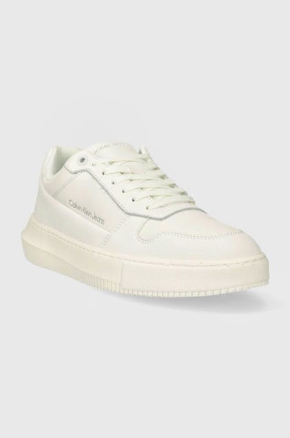 CALVIN KLEIN JEANS - Faux Leather Trainers