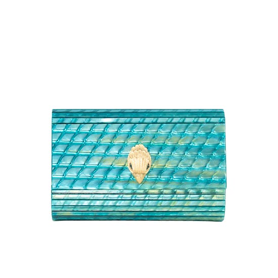 Turquoise Party Eagle Clutch