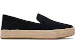 Black Suede Carolina Espadrille