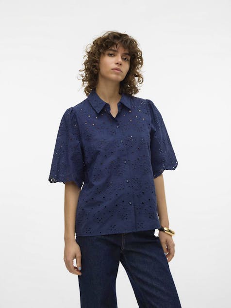 VERO MODA - Hay 2/4 Embroidered Shirt