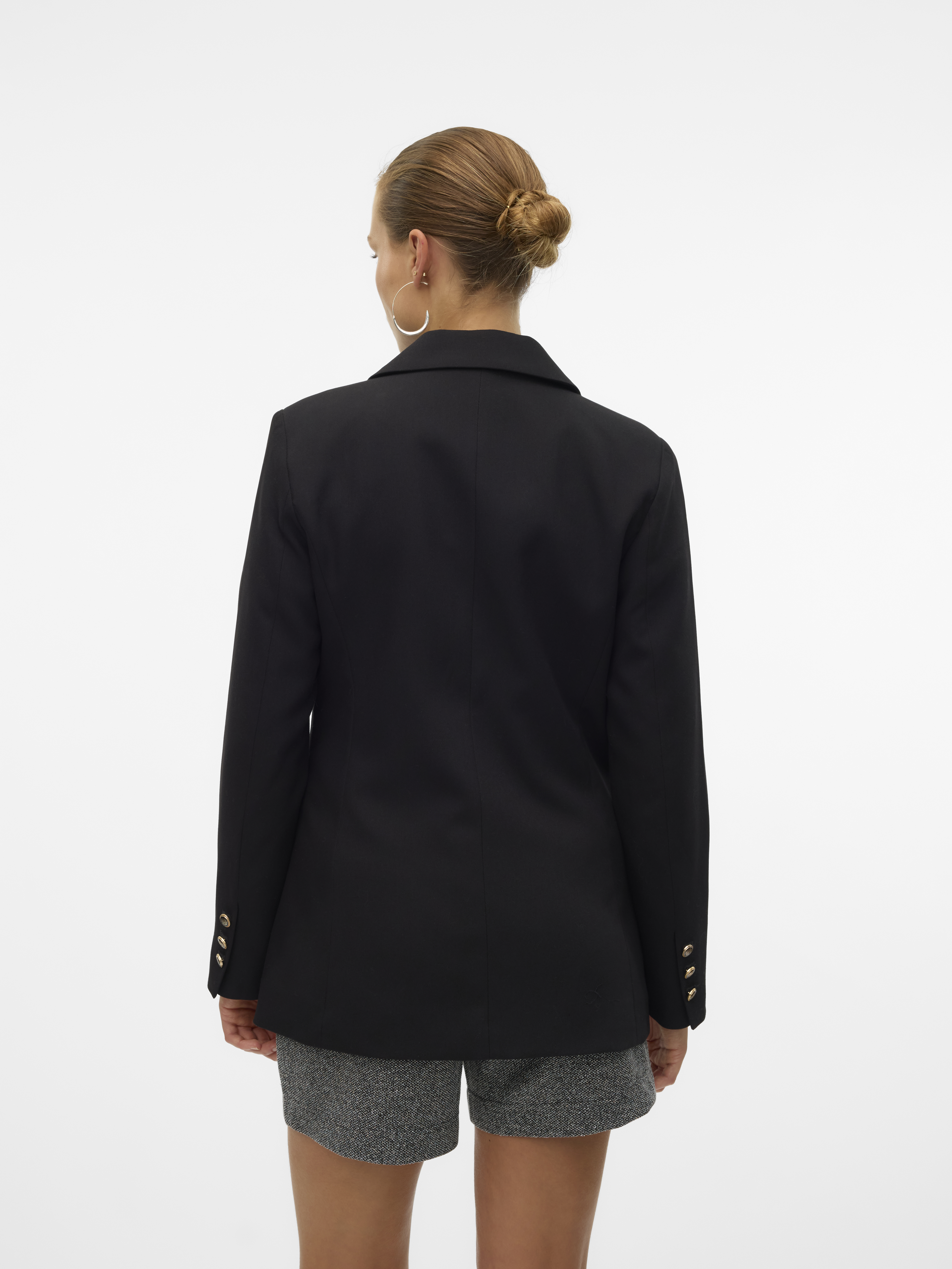 VERO MODA - Elma Loose Gold Button Blazer