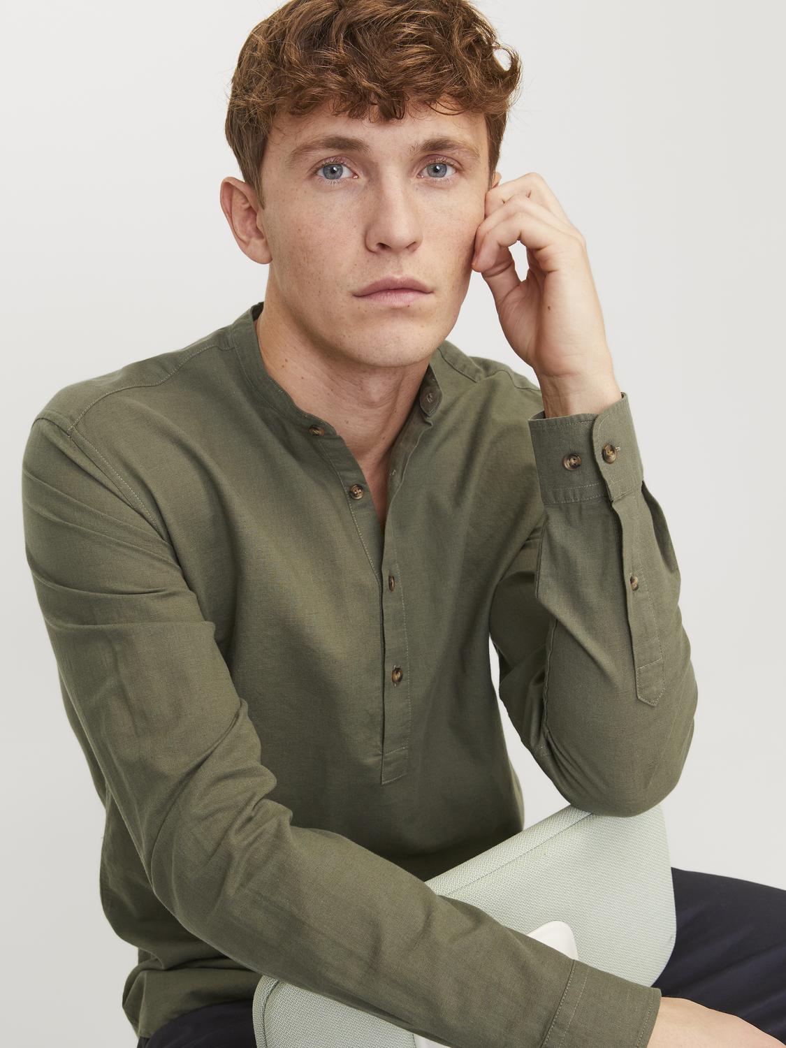JACK & JONES - Summer Tunic Linen Blend Shirt