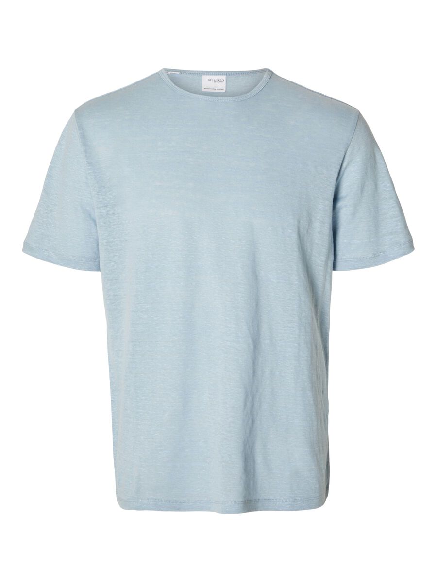 SELECTED - Linen O-Neck T-Shirt