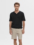 Short-Sleeved Knitted Polo Shirt