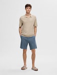 Short-Sleeved Knitted Polo Shirt