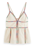 Tank Top With Colourful Embroidery