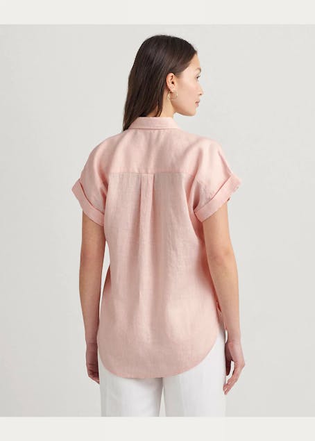 LAUREN RALPH LAUREN - Relaxed Fit Linen Short-Sleeve Shirt