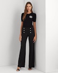Stretch Jersey Wide-Leg Trousers