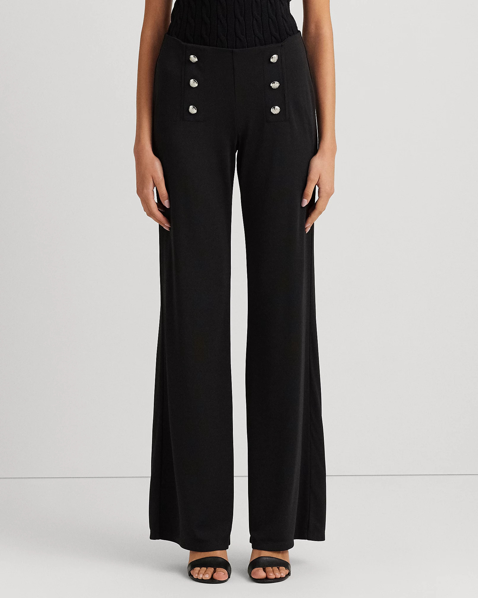 LAUREN RALPH LAUREN - Stretch Jersey Wide-Leg Trousers