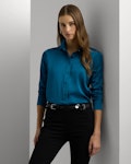 Classic Fit Satin Charmeuse Shirt