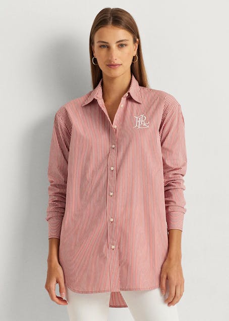 LAUREN RALPH LAUREN - Striped Cotton Broadcloth Shirt