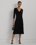 Surplice Jersey Dress