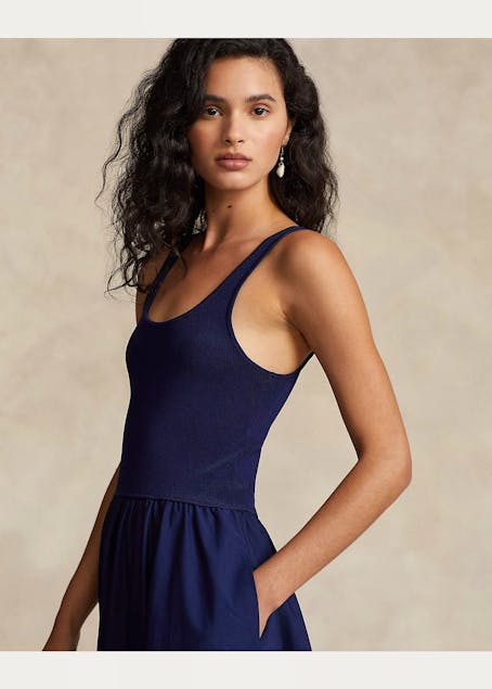 POLO RALPH LAUREN - Shirred Fit-and-Flare Dress