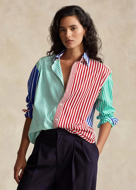 POLO RALPH LAUREN - Oversize Striped Cotton Fun Shirt