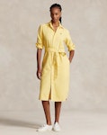 Belted Cotton Oxford Shirtdress