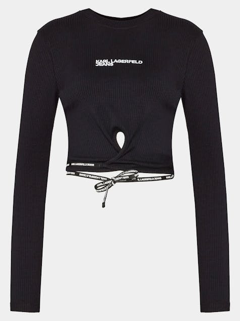 KARL JEANS - Ribbed Tied T-shirt