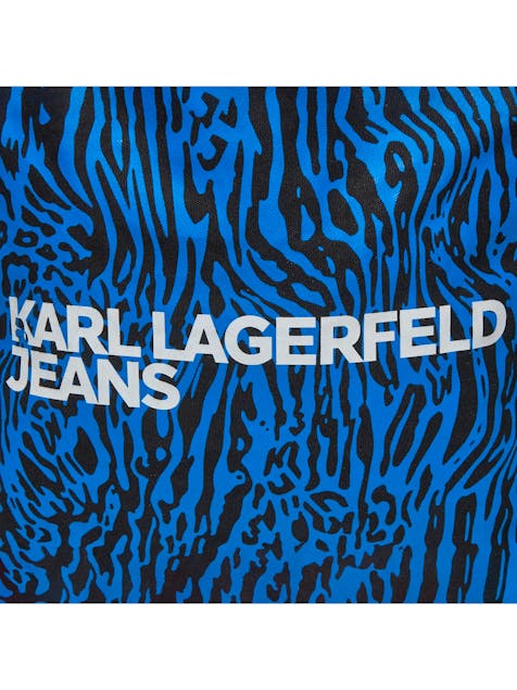 KARL JEANS - Blue Animal Print Tote