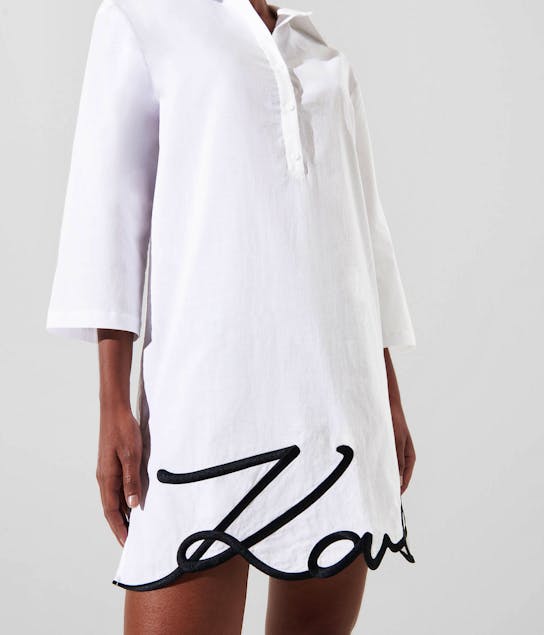 KARL LAGERFELD - Signature Beach Shirt Dress