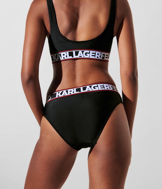 KARL LAGERFELD - Karl  Logo Bikini Bottom w/Elastic