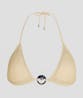 KARL LAGERFELD - Lurex Fan Charm Triangle Bikini Top