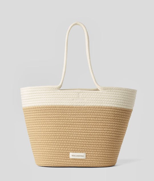 KARL LAGERFELD - Signature Beach Basket Bag