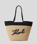 Signature Beach Basket Bag