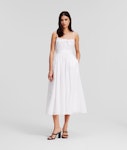 Burnout Monogram Midi Dress