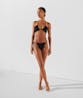 KARL LAGERFELD - Shiny Halter Bikini Top