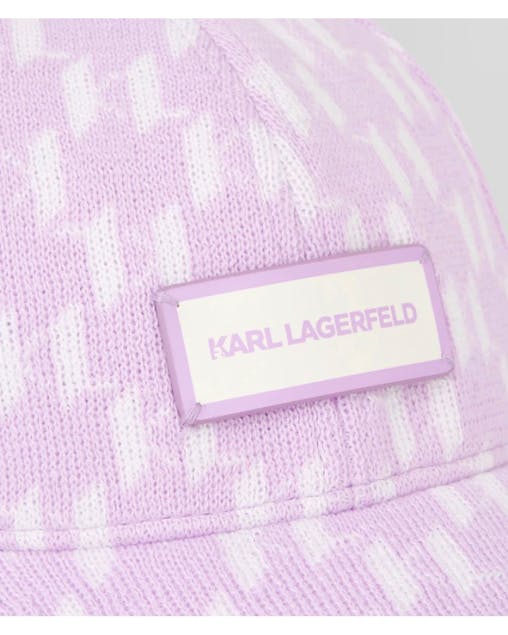 KARL LAGERFELD - Monogram Jockey Cap