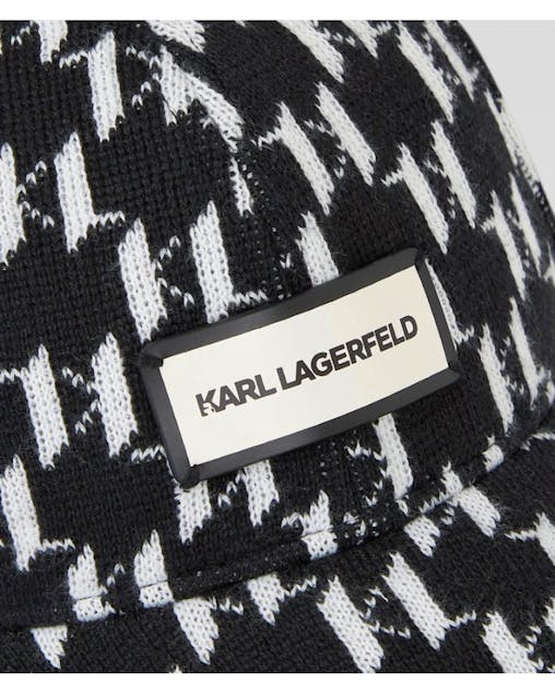 KARL LAGERFELD - Monogram Jockey Cap