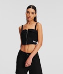 Folded Bustier Top