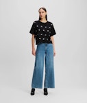 Mid Rise Wide Leg Jeans