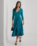 Surplice Jersey Dress