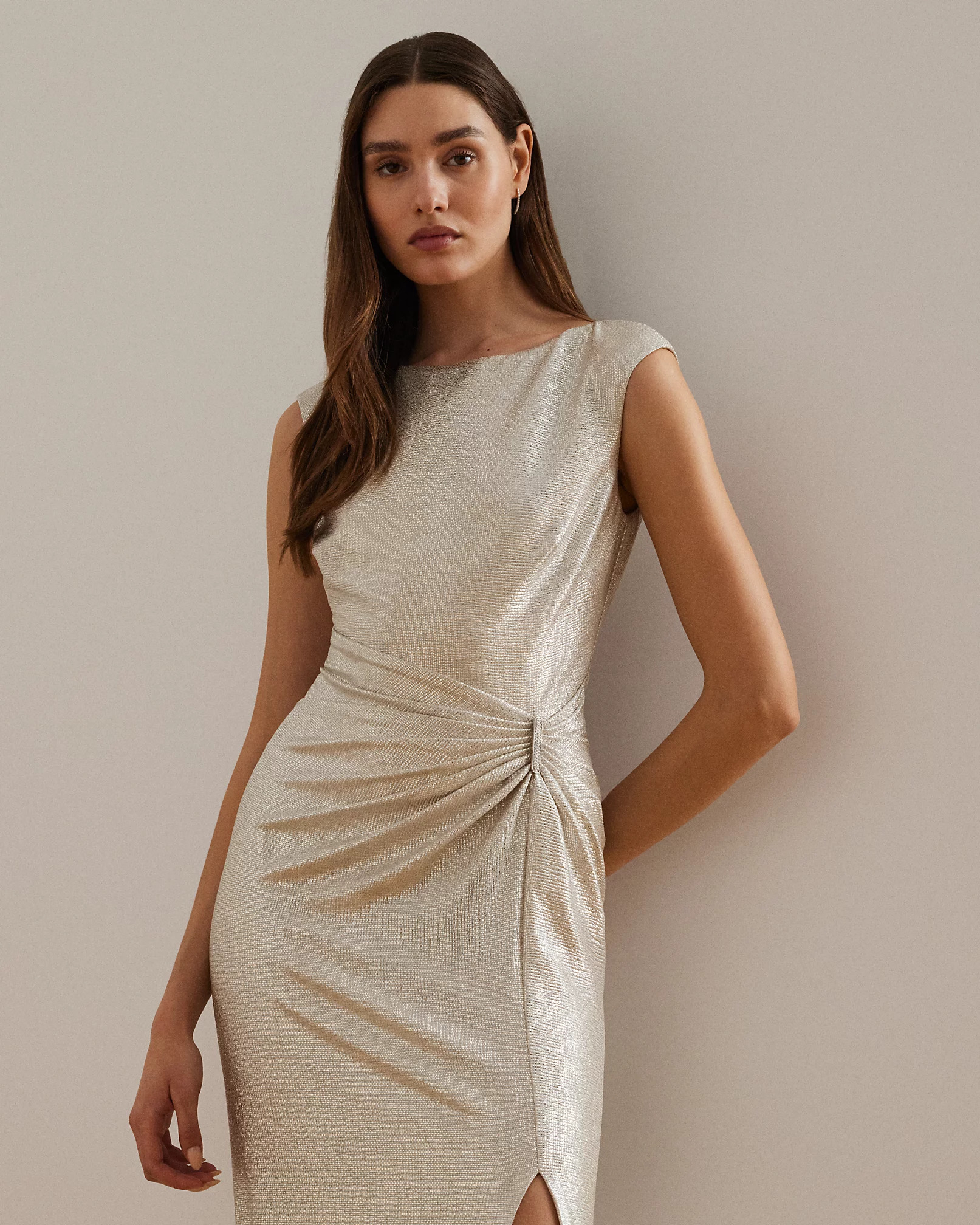【送料&関税込】Polo Ralph Lauren Ilianne Sleeveless Evening Lauren Ralph Lauren Sleeveless Jersey Dress Color Indigo