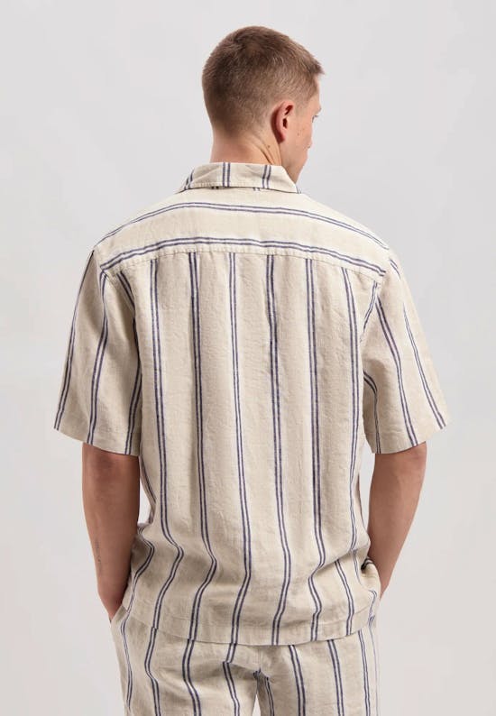 Saul Shirt Linen Stripe