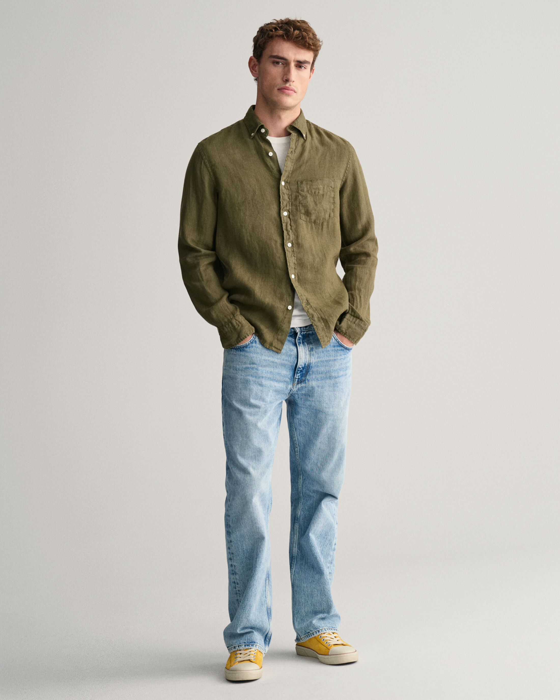 GANT - Regular Fit Garment-Dyed Linen Shirt