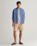 Regular Fit Garment-Dyed Linen Shirt